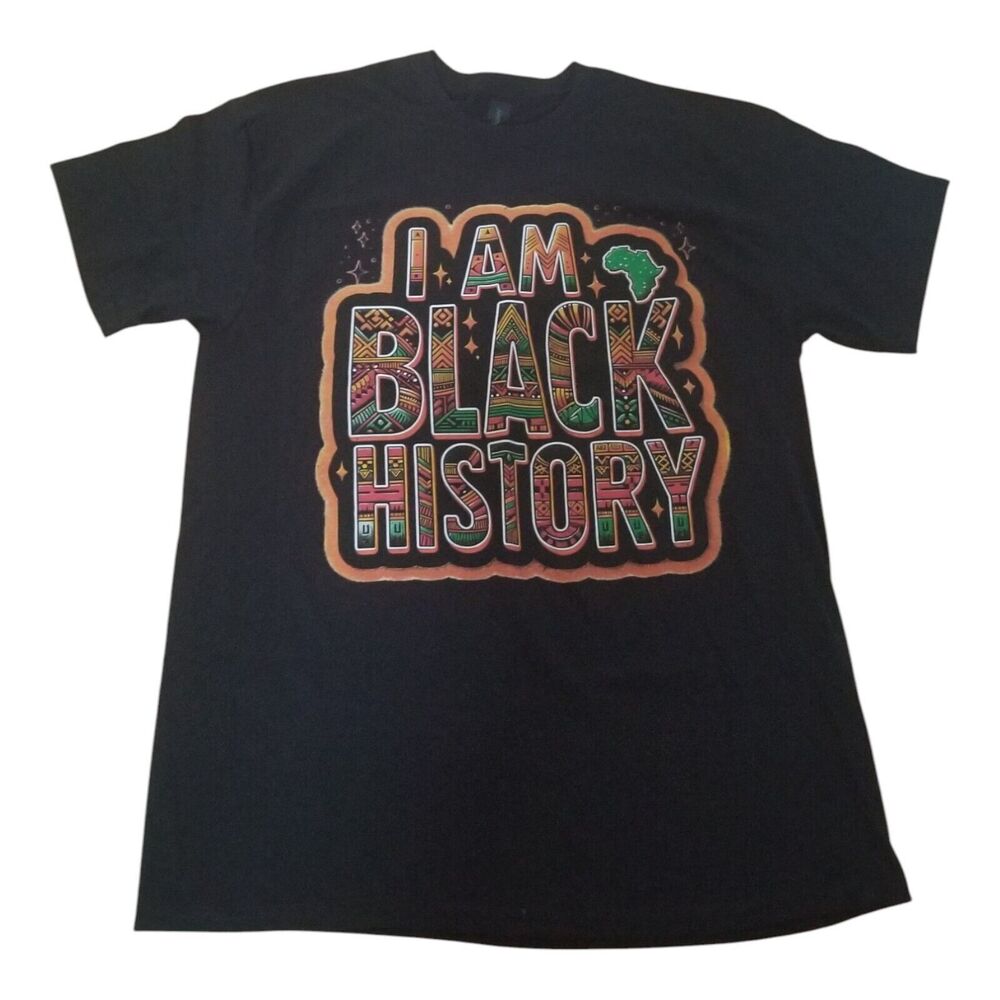 UNISEX I am Black History T-Shirt Size Large